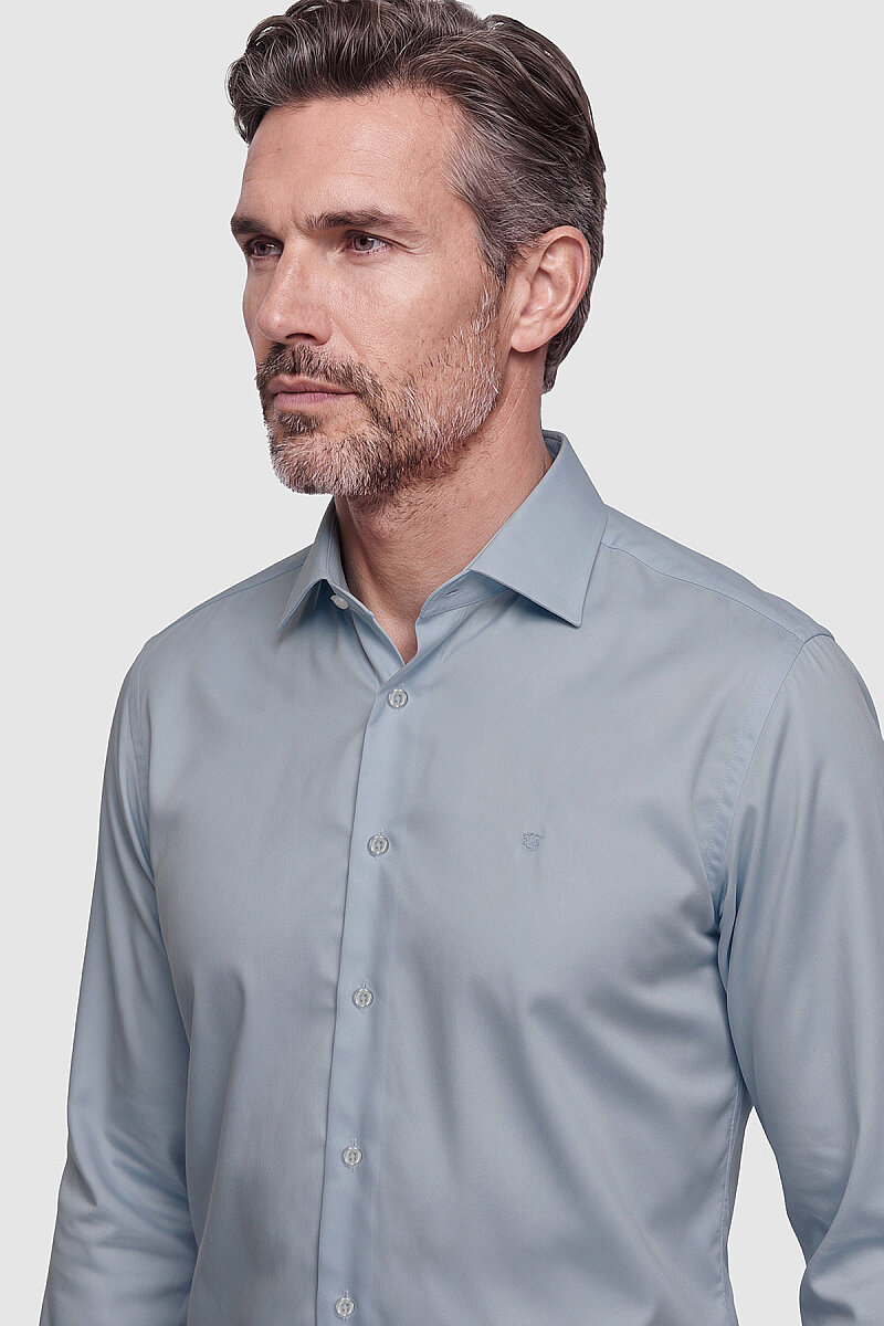 Açık Mavi Non Iron Regular Fit Uzun Kollu Erkek Gömlek
