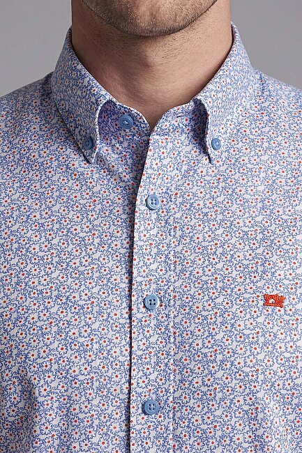 UZUN KOL PAŞA YAKA CEPSİZ GÖMLEK Mavi - 3