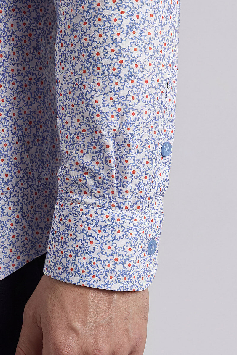 UZUN KOL PAŞA YAKA CEPSİZ GÖMLEK Mavi - 4