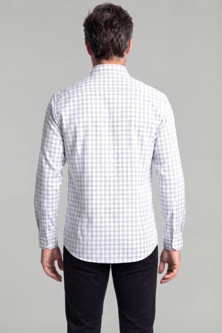 Uzun Kol Paşa Yaka Cepsiz Gri - 2