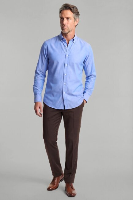 Uzun Kol Paşa Yaka Cepsiz Koyu Mavi - 4