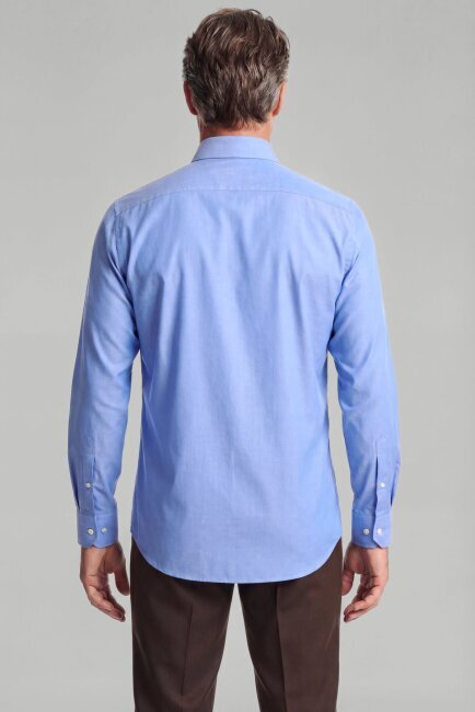 Uzun Kol Paşa Yaka Cepsiz Koyu Mavi - 2