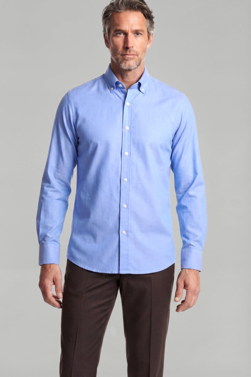 Uzun Kol Paşa Yaka Cepsiz Koyu Mavi - 1