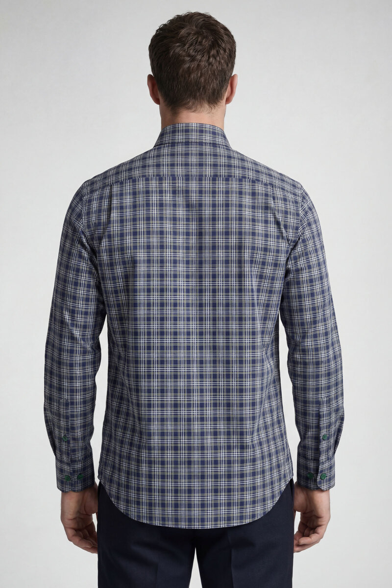 Bisse Studio Erkek Regular Fit Uzun Kollu Yeşil Cepsiz Gömlek - 2