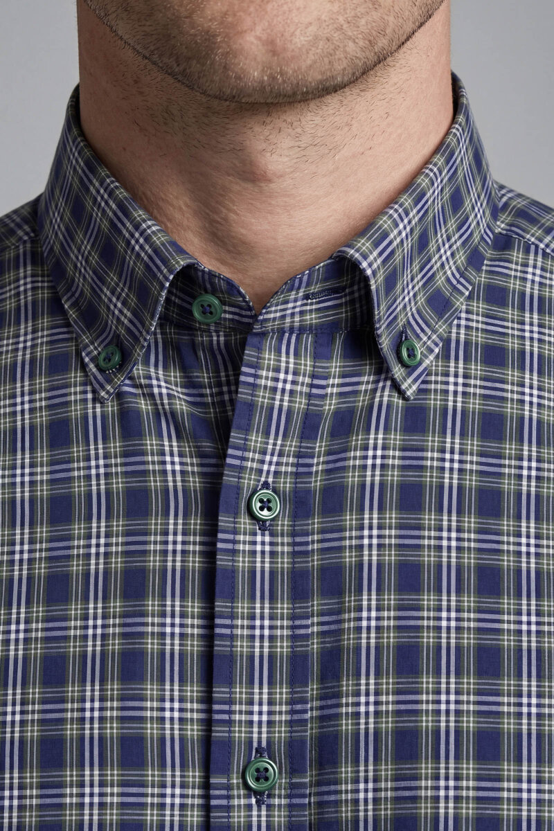 Bisse Studio Erkek Regular Fit Uzun Kollu Yeşil Cepsiz Gömlek - 3