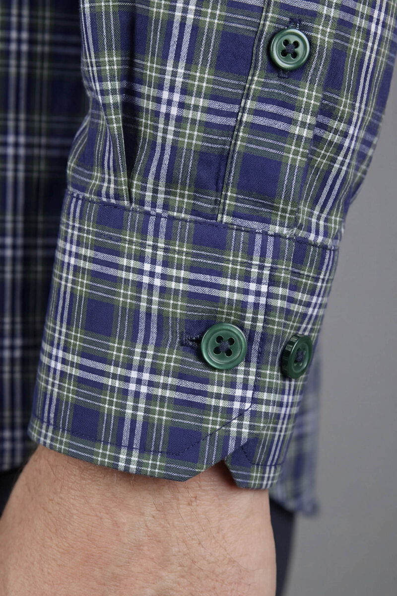 Bisse Studio Erkek Regular Fit Uzun Kollu Yeşil Cepsiz Gömlek - 5