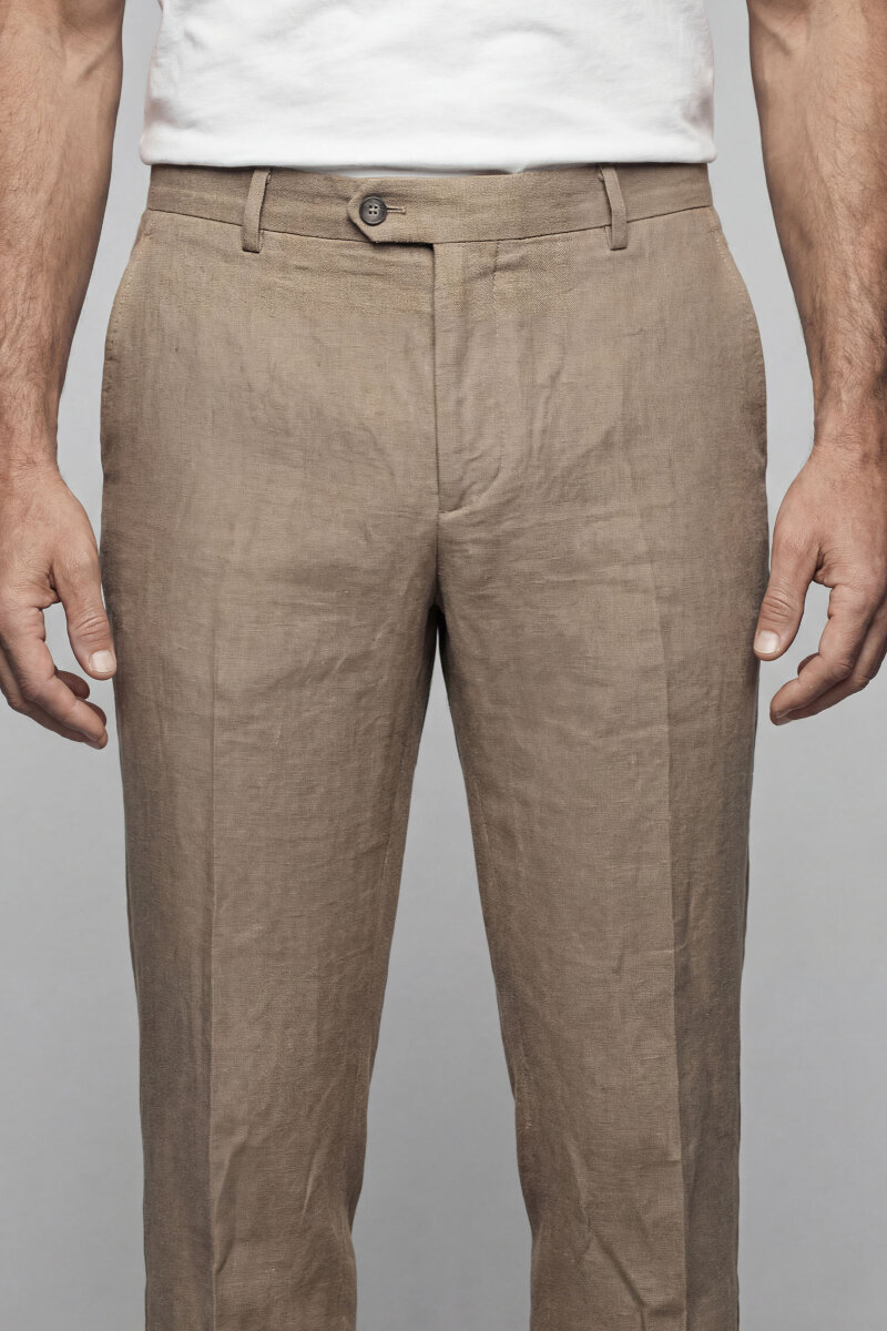 Vizon Keten Viskon Karışımlı 5 Cepli Spor Erkek Pantolon - 1