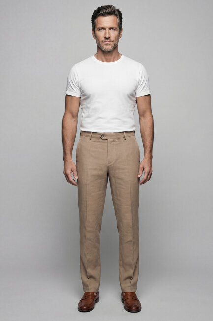 Vizon Keten Viskon Karışımlı 5 Cepli Spor Erkek Pantolon - 3