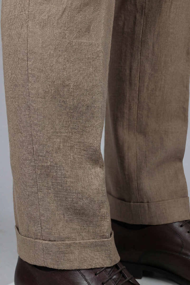 Vizon Keten Viskon Karışımlı 5 Cepli Spor Erkek Pantolon - 5