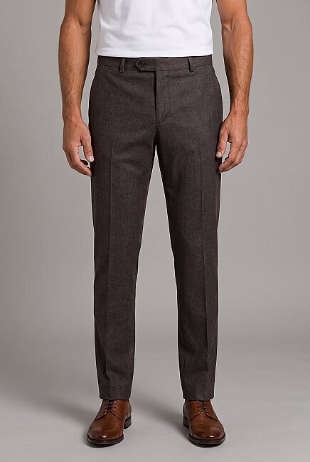 Vizon Regular Fit Modern Yün Klasik Flanel Pantolon