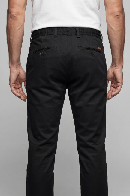 Yeşil Doğal Pamuk Lastikli Jagger Pantolon - 2