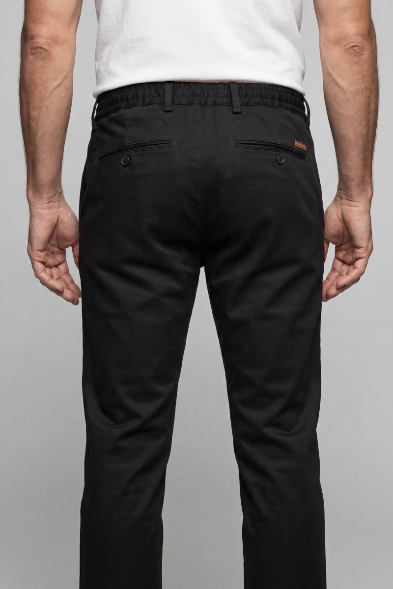 Yeşil Doğal Pamuk Lastikli Jagger Pantolon - 2