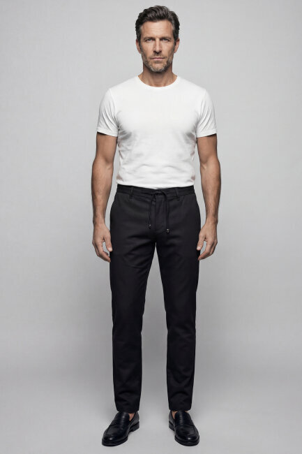 Yeşil Doğal Pamuk Lastikli Jagger Pantolon - 3