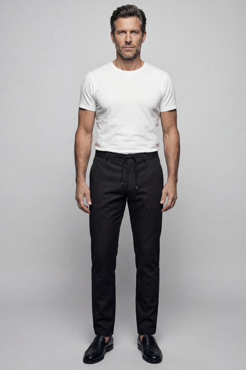 Yeşil Doğal Pamuk Lastikli Jagger Pantolon - 3