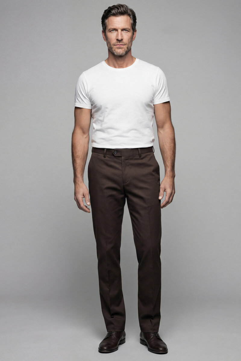 Yeşil Doğal Pamuk Pilesiz Spor Pantolon - 1